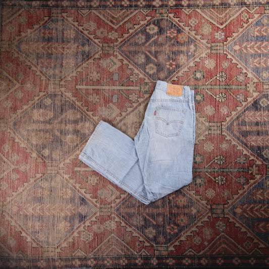 Levi's 505 Red Tab W26 L26 Straight Leg Regular Fit Blue Denim Jeans