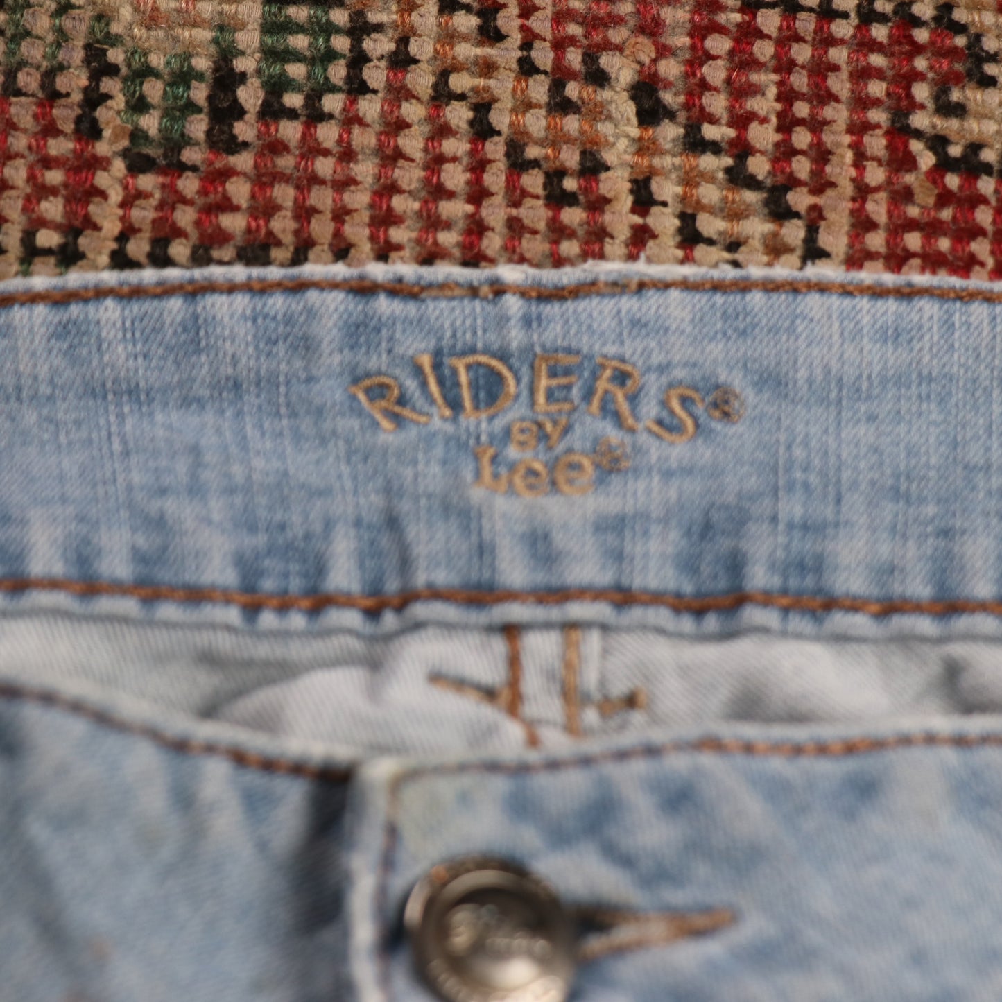 Lee W38 L28 Flared Blue Denim Jeans
