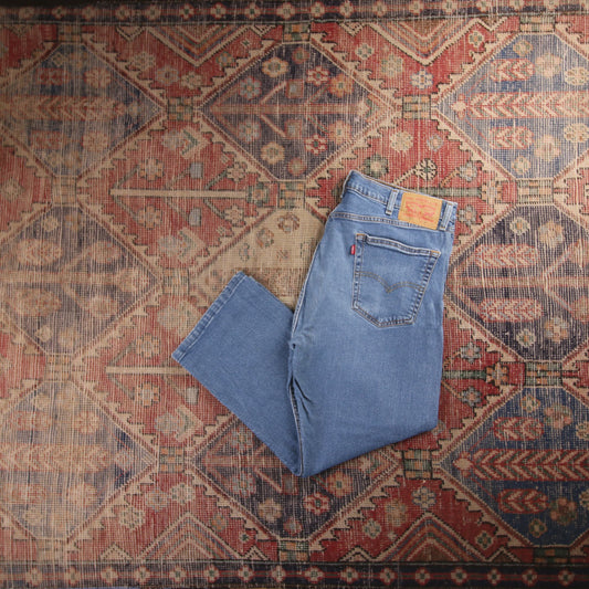 Levi's 505 Red Tab W36 L25 Straight Leg Regular Fit Blue Denim Jeans