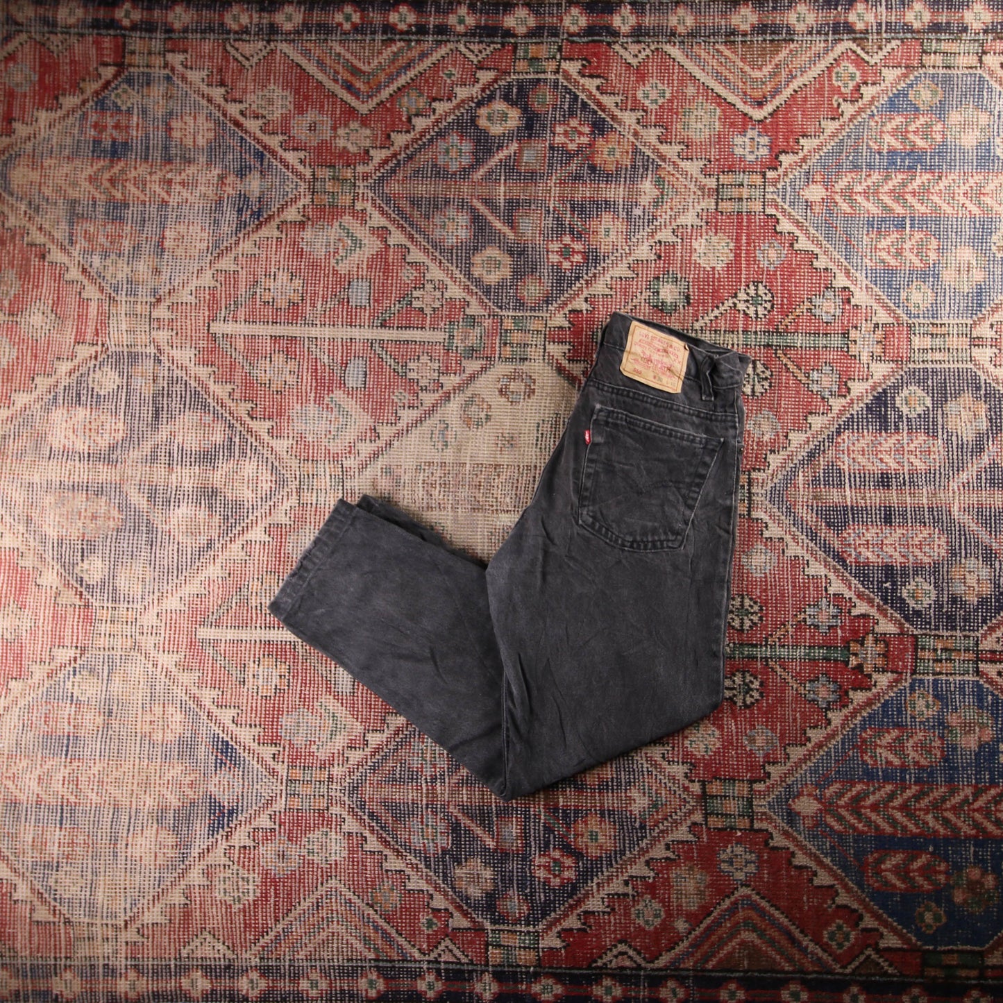 Levi's 550 Red Tab W28 L26 Tapered Leg Relaxed Fit Grey Denim Jeans