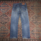 Levi's W30 L30 Straight Leg Classic Ripped Style Blue Denim Jeans