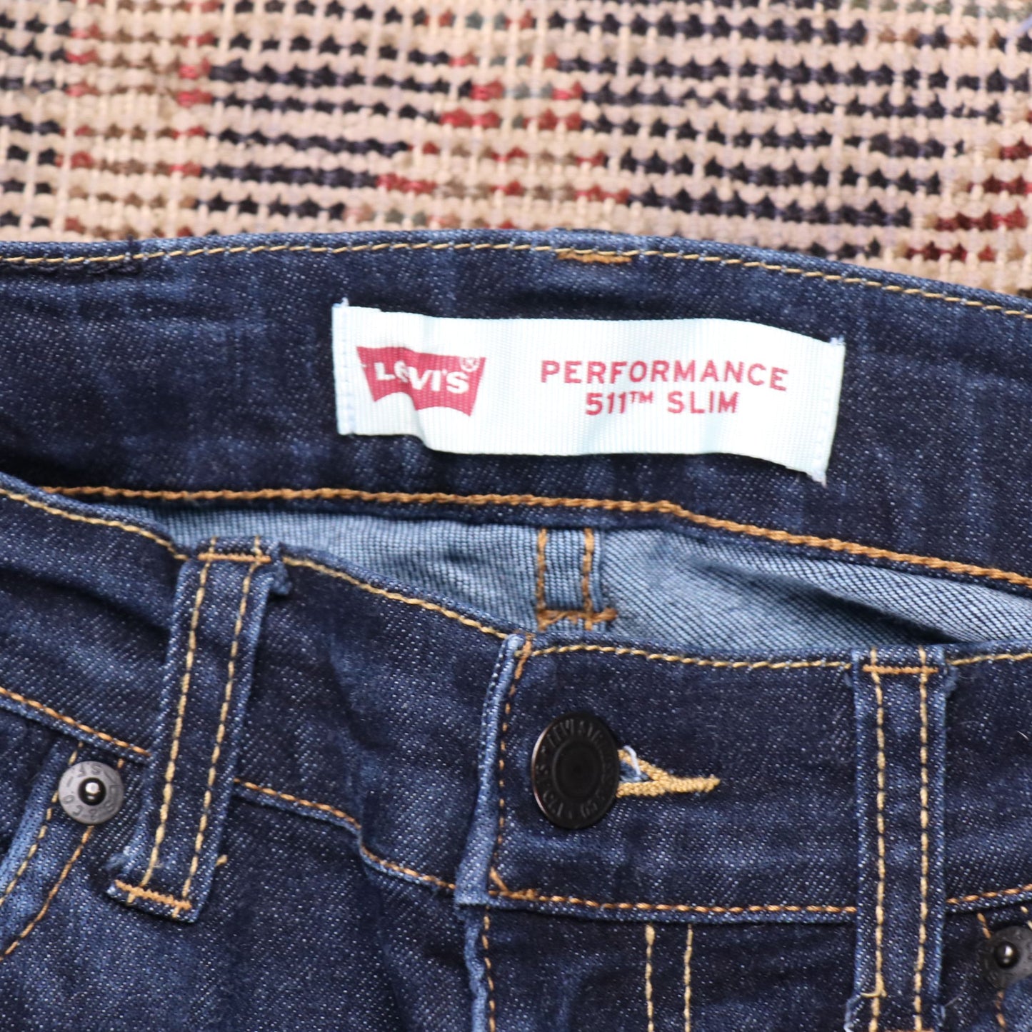 Levi's W24 L24 Straight Leg Classic Ripped Style Blue Denim Jeans
