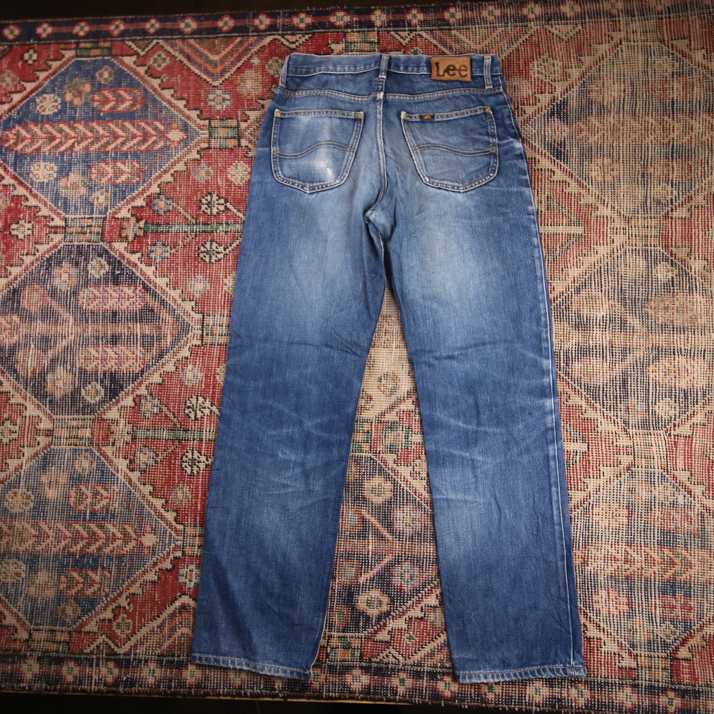 Wrangler W30 L31 Straight Leg Loose Fit Blue Denim Jeans