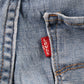 Levi's 721 Red Tab W26 L28 Skinny Blue Denim Jeans