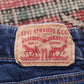 Levi's 711 Red Tab W26 L29 Skinny Blue Denim Jeans