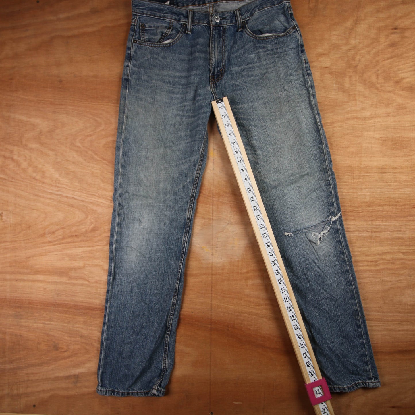 Levi's 559 Red Tab W34 L32 Straight Leg Relaxed Fit Blue Denim Jeans