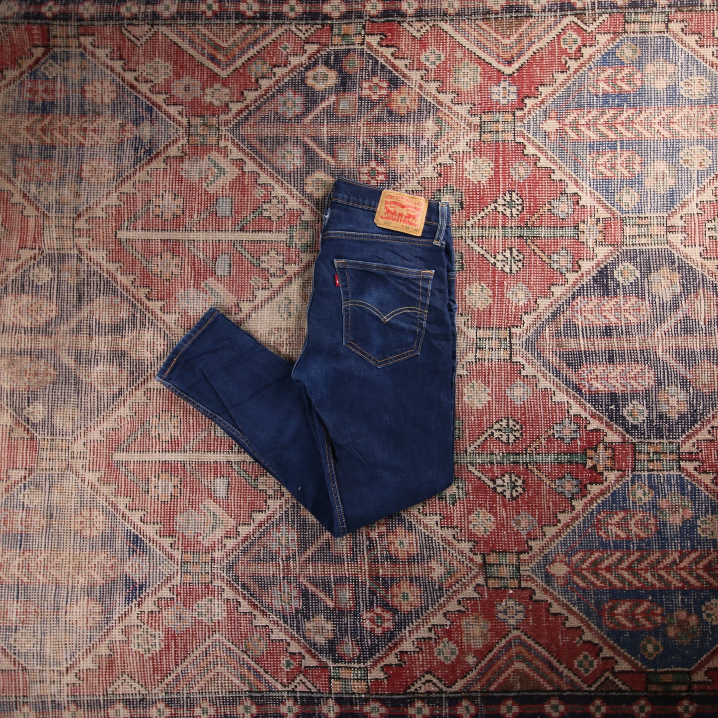 Levi's 512 Red Tab W32 L28 Tapered Leg Slim Fit Blue ** Denim Jeans