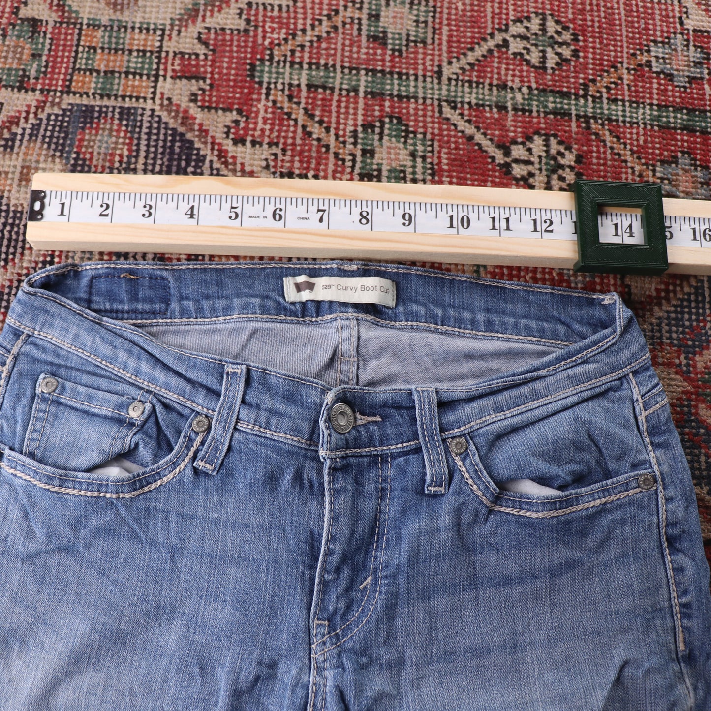 Levi's 519 W28 L31 Bootcut Blue Denim Jeans