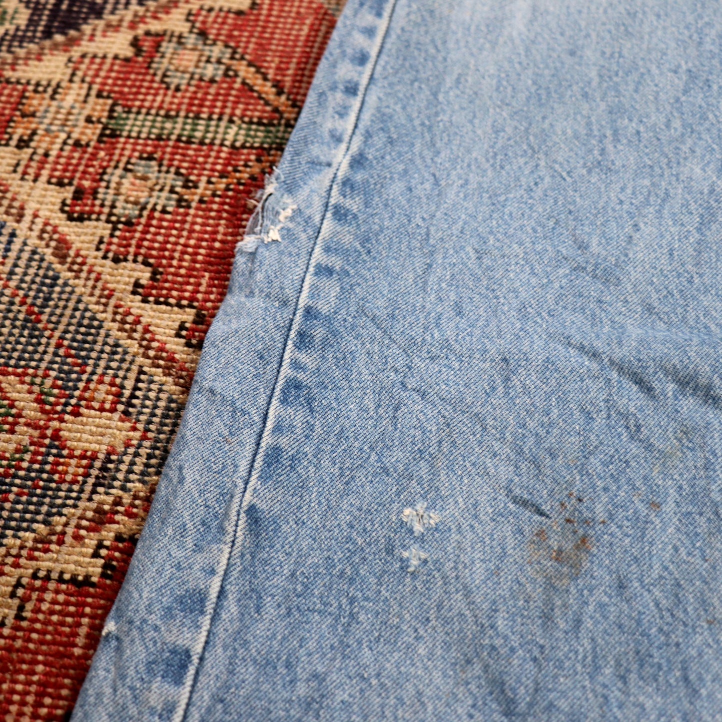 Lee W36 L32 Straight Leg Blue Denim Jeans