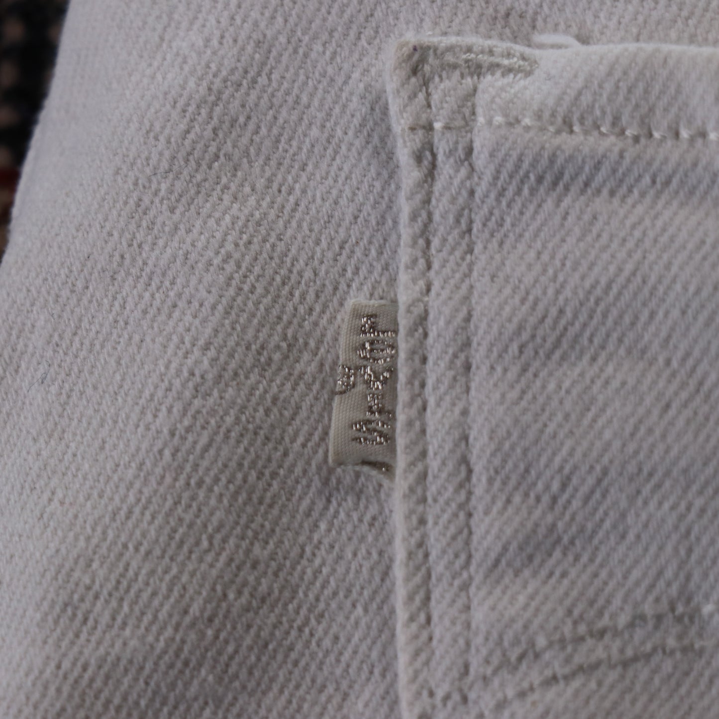 Levi's W32 L31 Mid Rise Skinny Fit White Denim Jeans