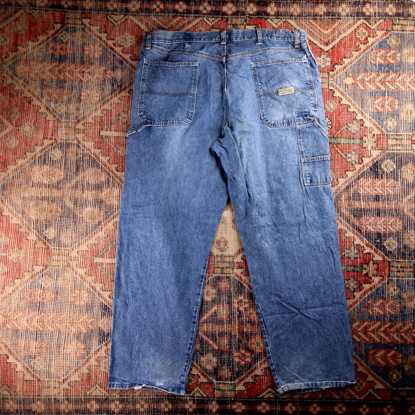 Wrangler W32 L30 Relaxed Blue Denim Jeans