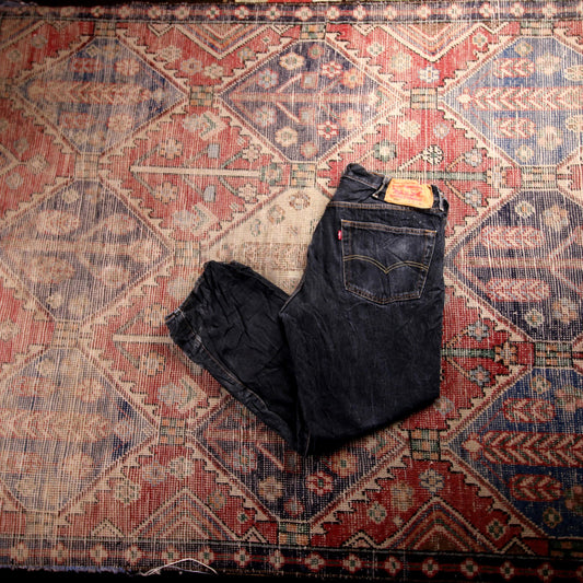 Levi's 501 W36 L27 Original Fit Black Denim Jeans