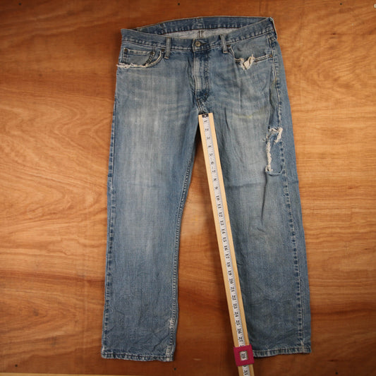 Levi's 514 Red Tab W36 L29 Straight Leg Blue Denim Jeans