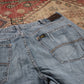 Lee W36 L30 Straight Leg Relaxed Fit Blue Denim Jeans