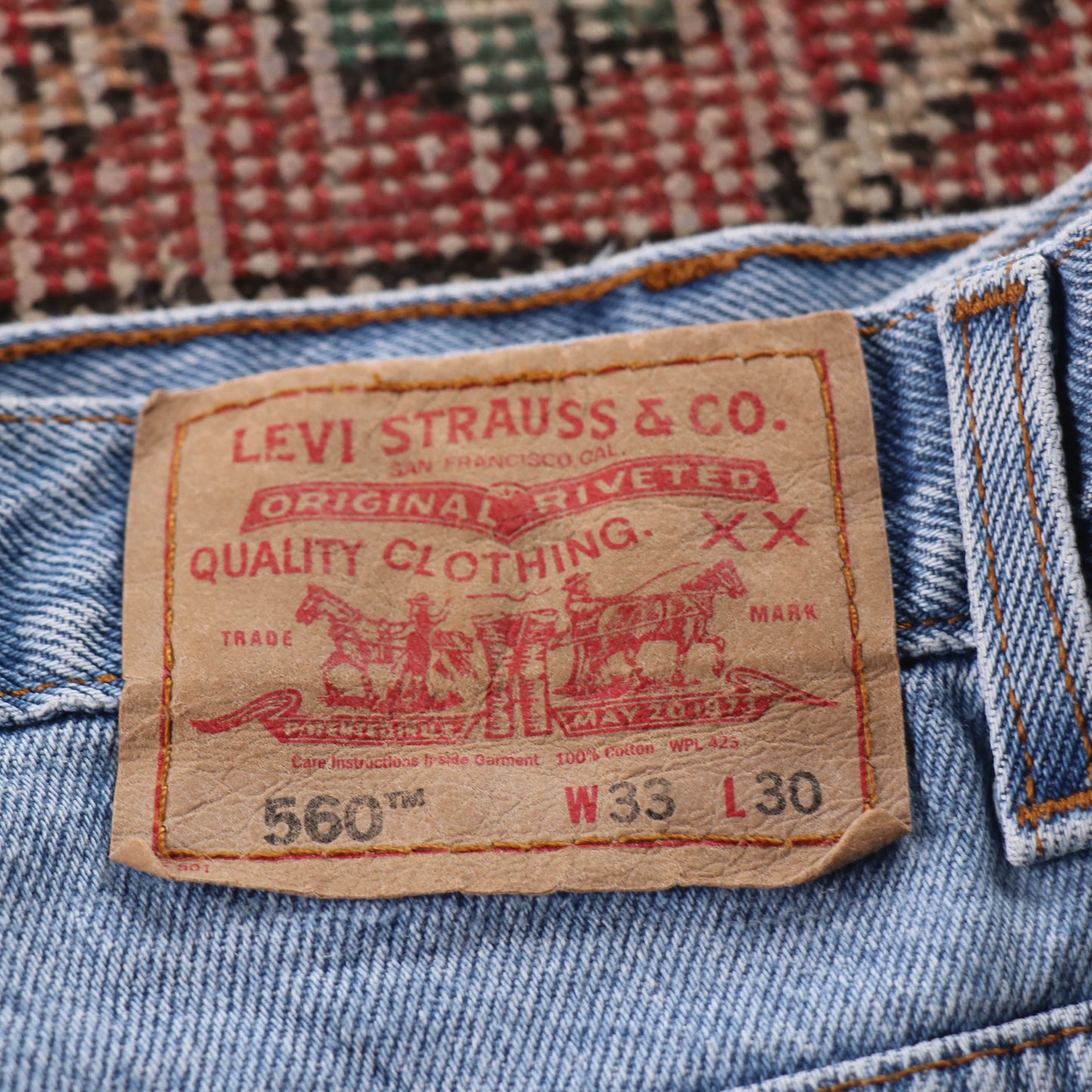Levi's 560 Red Tab W32 L29 Comfort Fit Blue Denim Jeans