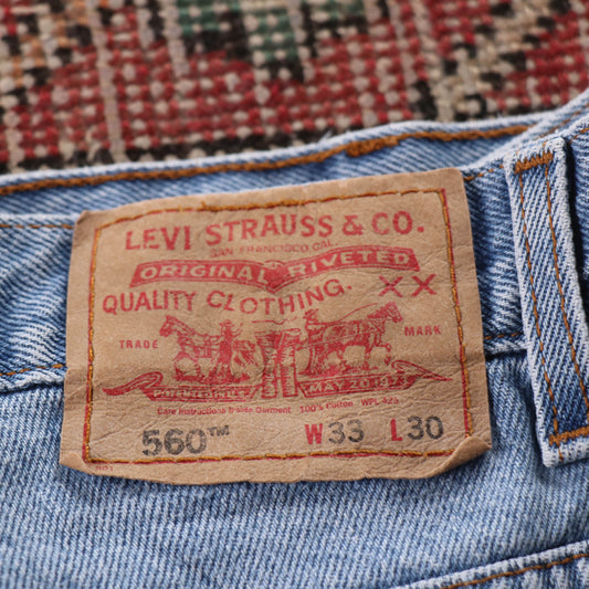Levi's 560 Red Tab W32 L29 Comfort Fit Blue Denim Jeans