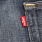 Levi's 513 Red Tab W32 L29 Straight Leg Slim Fit Blue Denim Jeans