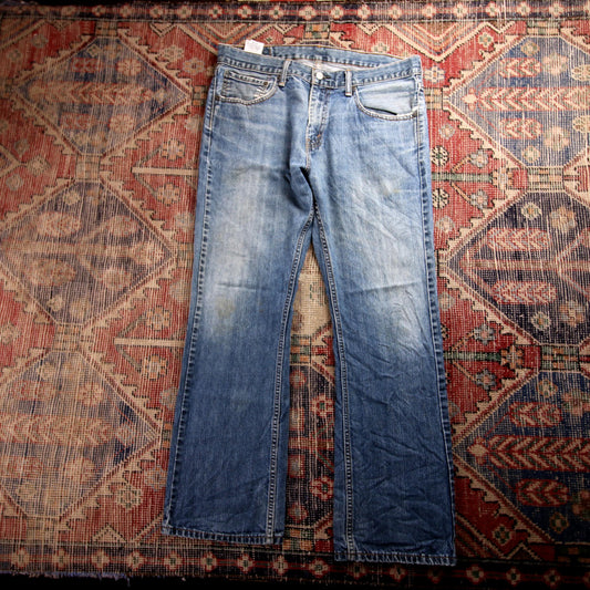 Levi's W36 L30 Bootcut Blue Denim Jeans