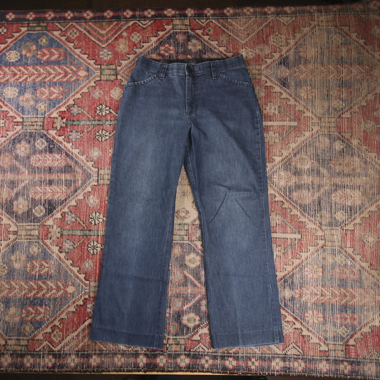 Lee W30 L27 Straight Leg Blue Denim Jeans