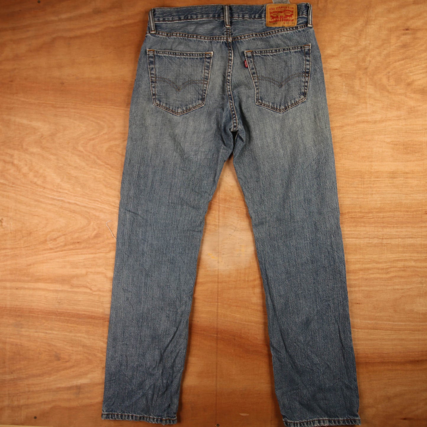 Levi's 559 Red Tab W34 L32 Straight Leg Relaxed Fit Blue Denim Jeans