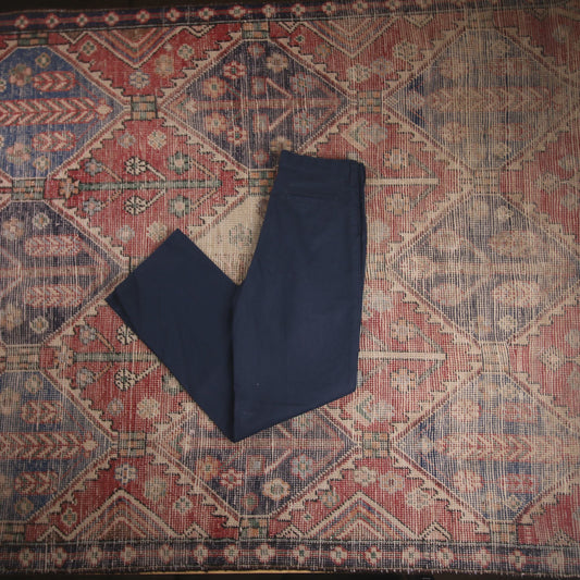 Dickies W28 L29 Straight Leg Blue Cotton Blend Trousers
