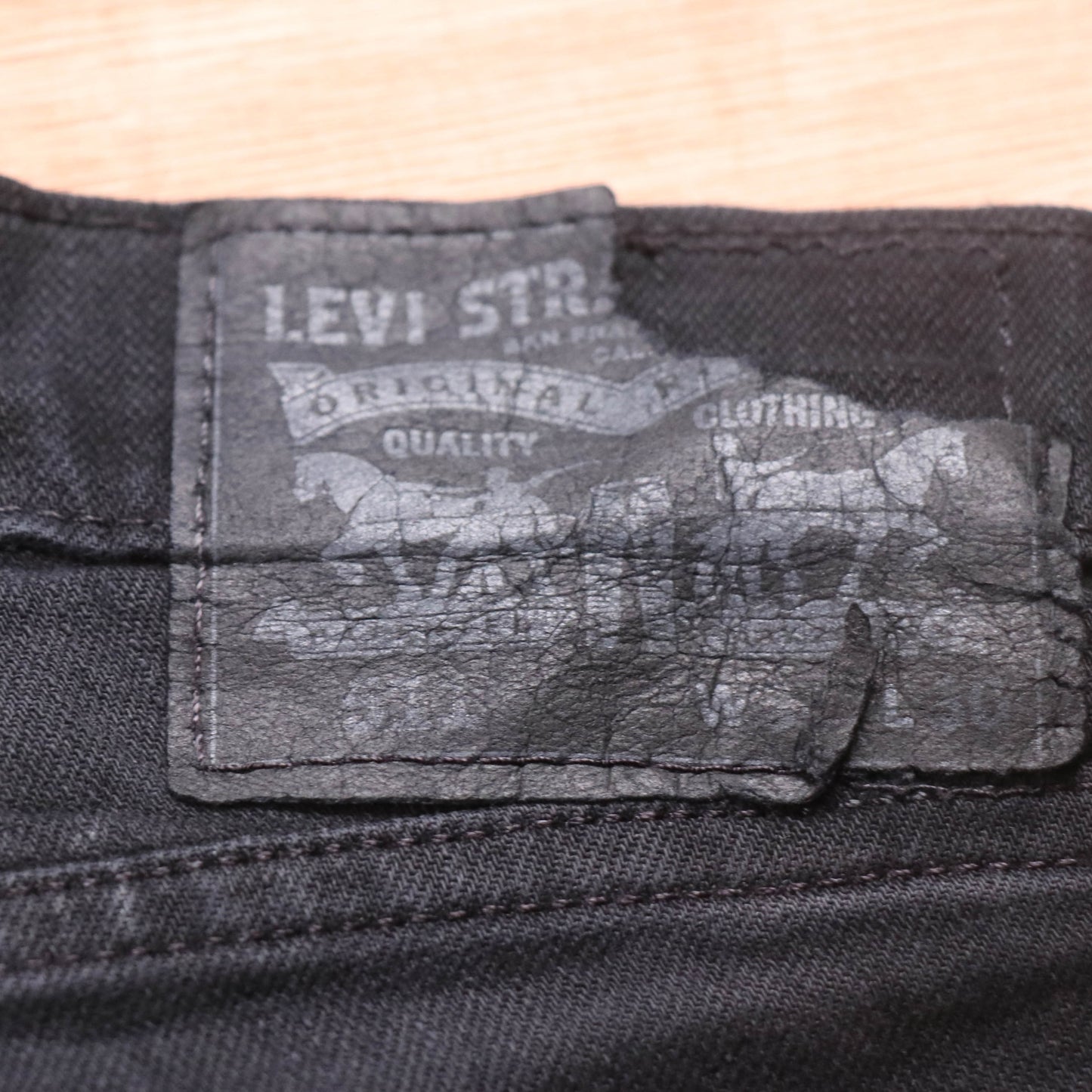 Levi's Red Tab W34 L29 Slim Black Denim Jeans