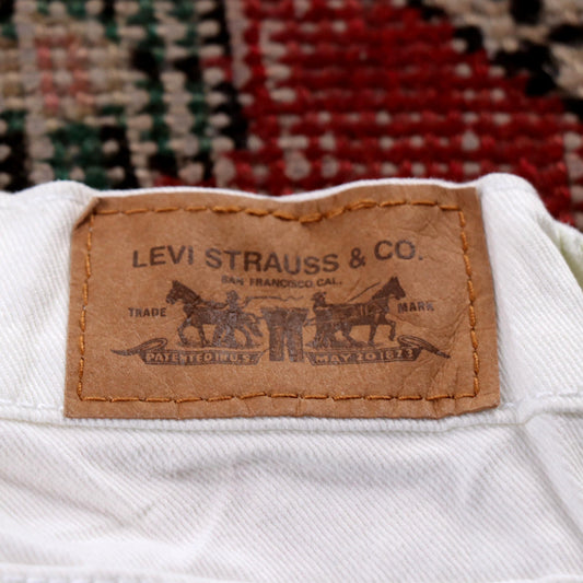 Levi's 515 W30 L27 Flared White Denim Jeans