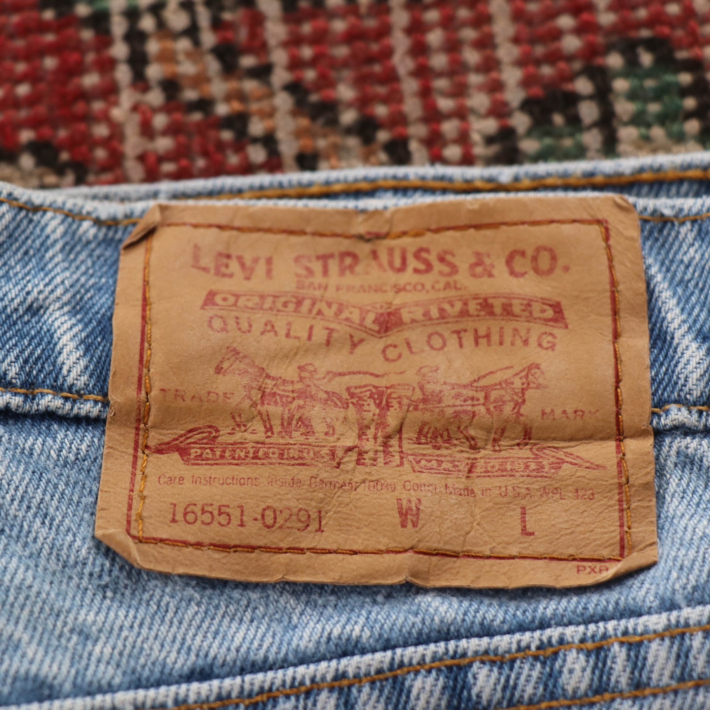 Levi's 165 Red Tab W30 L30 Relaxed Fit Blue Denim Jeans