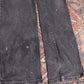Lee W32 L32 Straight Leg Relaxed Fit Black Denim Jeans