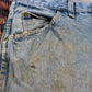 Wrangler W32 L30 Straight Leg Relaxed Fit Classic Ripped Style Blue Denim Jeans