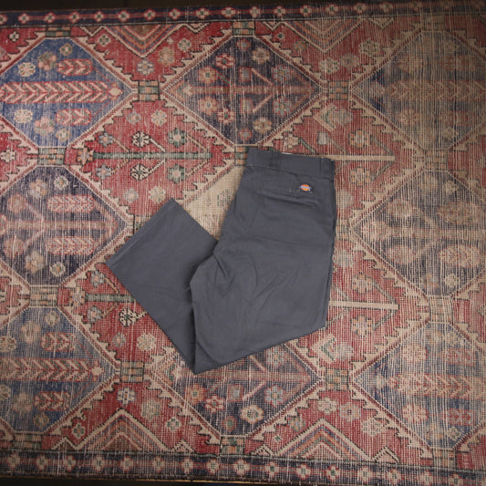 Dickies 874 W34 L25 Original Fit Grey Cotton Blend Trousers