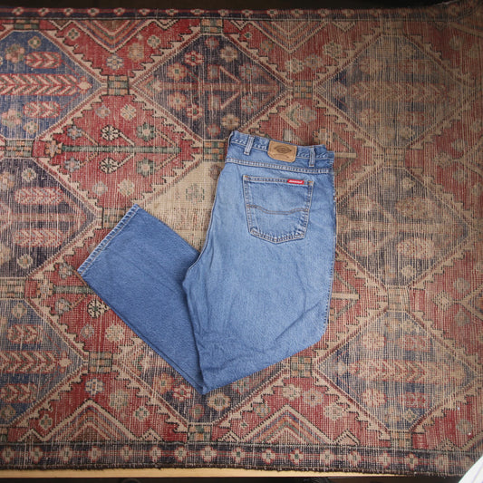 Dickies W44 L29 Straight Leg Loose Fit Blue Denim Jeans