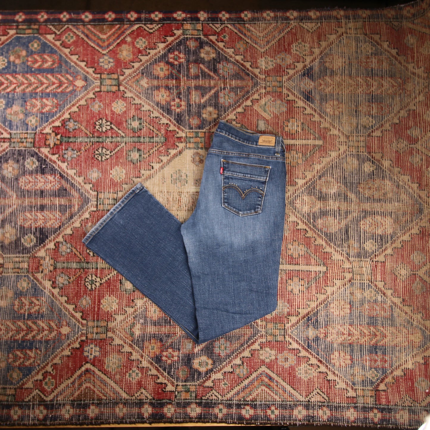 Levi's 515 W32 L31 Flared Blue Denim Jeans