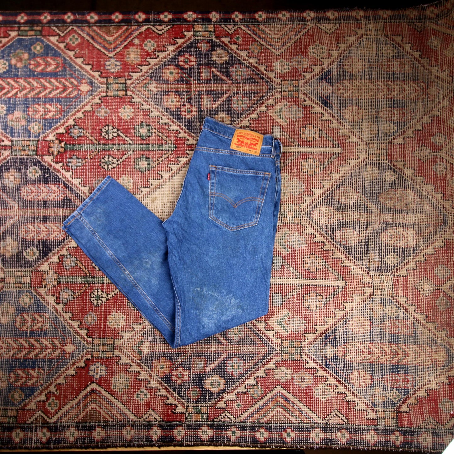 Levi's 502 W32 L31 Tapered Leg Regular Fit Blue Denim Jeans