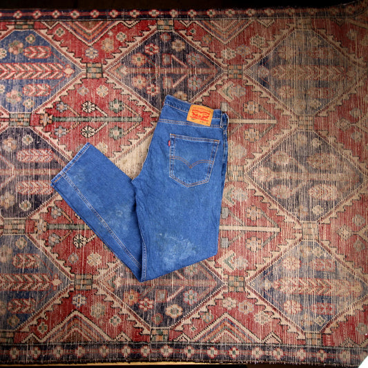 Levi's 502 W32 L31 Tapered Leg Regular Fit Blue Denim Jeans