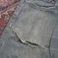 Levi's 511 W32 L34 Slim Fit Classic Ripped Style Green Denim Jeans