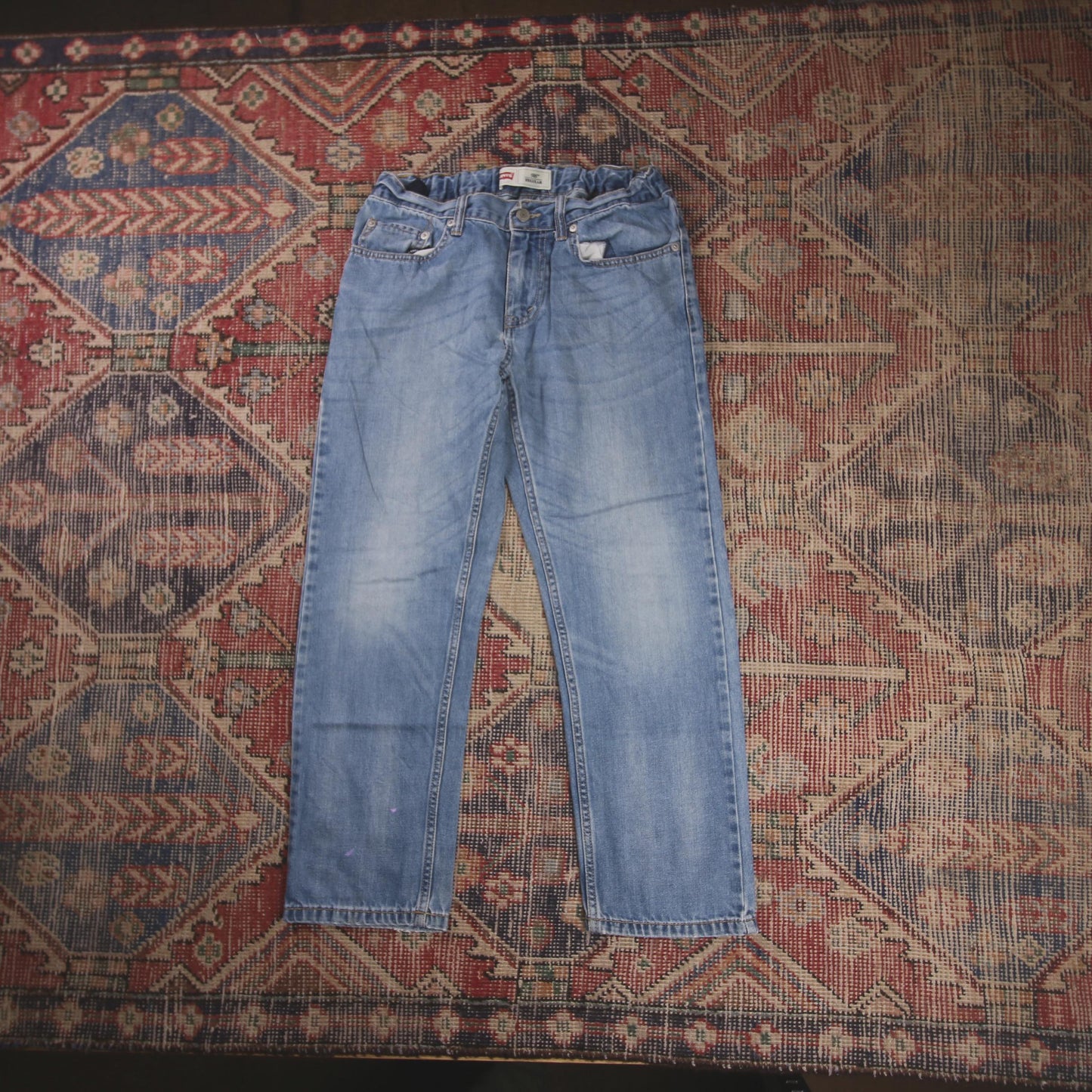 Levi's 505 W28 L25 Straight Leg Regular Fit Blue Denim Jeans