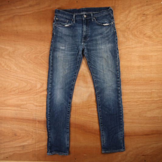 Levi's 508 Red Tab W32 L30 Tapered Leg Regular Fit Blue Denim Jeans