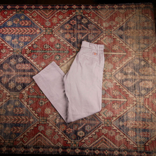 Dickies 874 W34 L32 Straight Leg Beige Cotton Blend Trousers