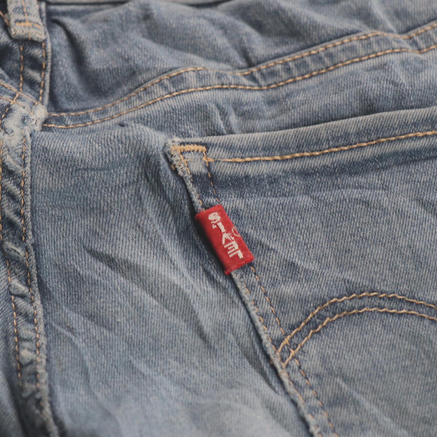 Levi's 710 W30 L30 Skinny Classic Ripped Style Blue Denim Jeans