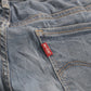 Levi's 710 W30 L30 Skinny Classic Ripped Style Blue Denim Jeans