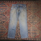 Wrangler W36 L29 Straight Leg Relaxed Fit Blue Denim Jeans