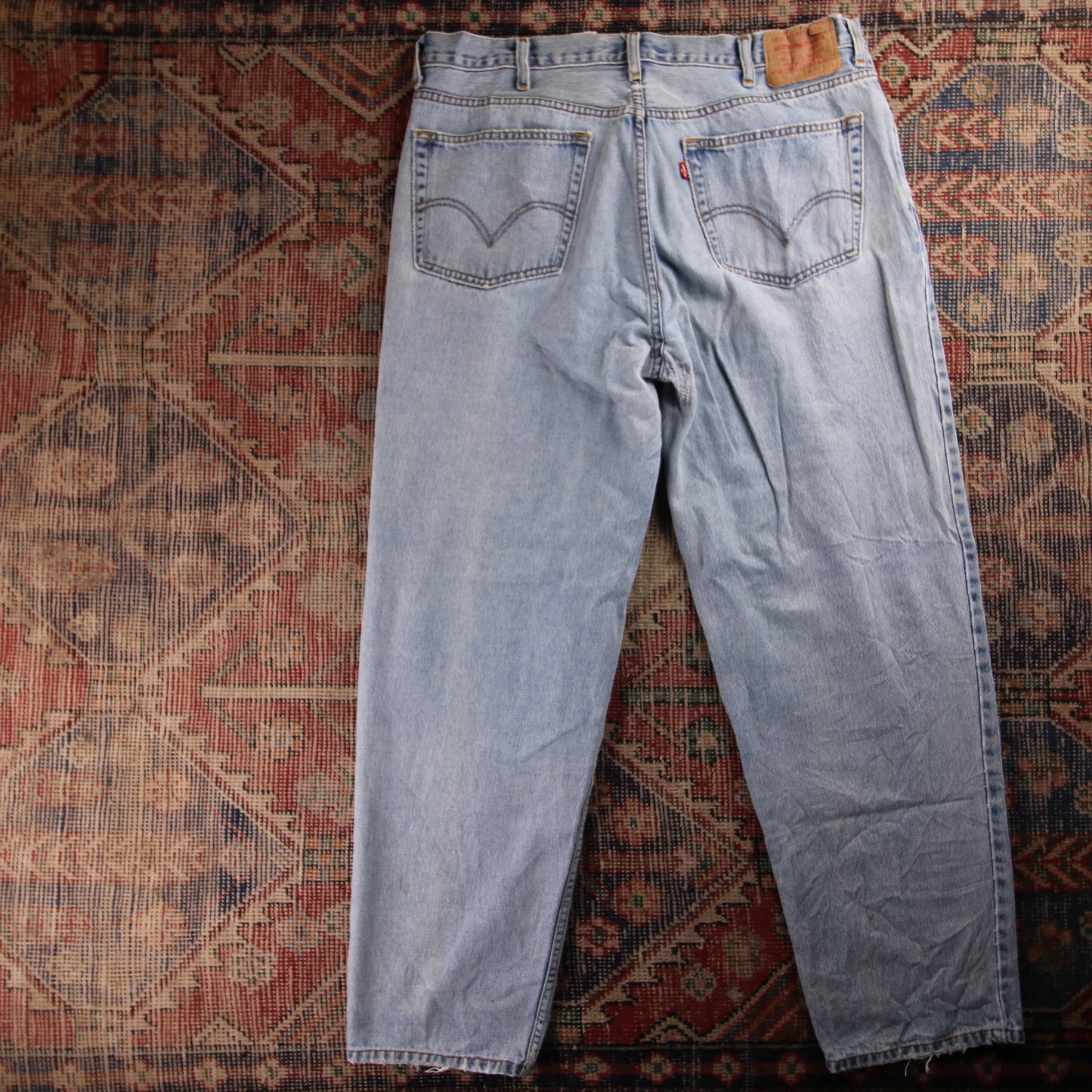 Levi's 569 Red Tab W40 L31 Straight Leg Loose Fit Blue Denim Jeans