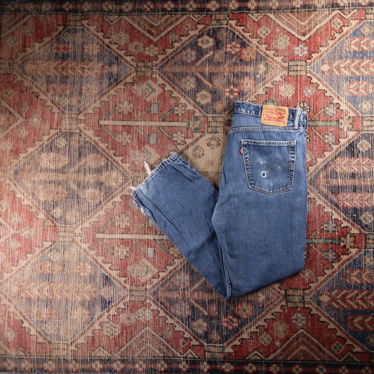 Levi's 514 Red Tab W28 L30 Straight Leg Blue Denim Jeans