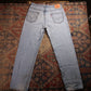 Levi's 550 W36 L33 Tapered Leg Relaxed Fit Blue Denim Jeans