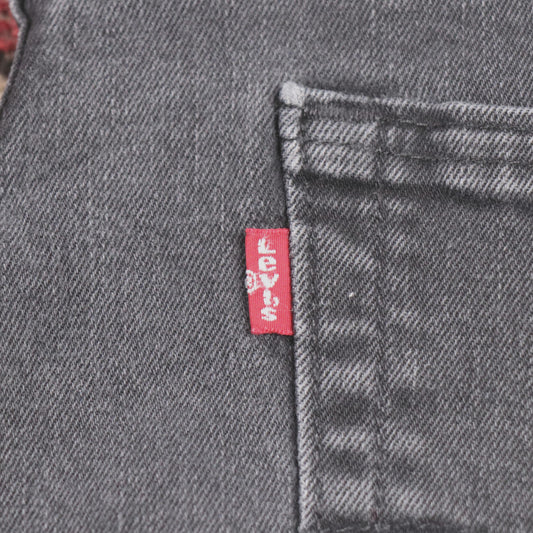 Levi's 514 W40 L31 Straight Leg Black Denim Jeans