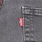 Levi's 514 W40 L31 Straight Leg Black Denim Jeans