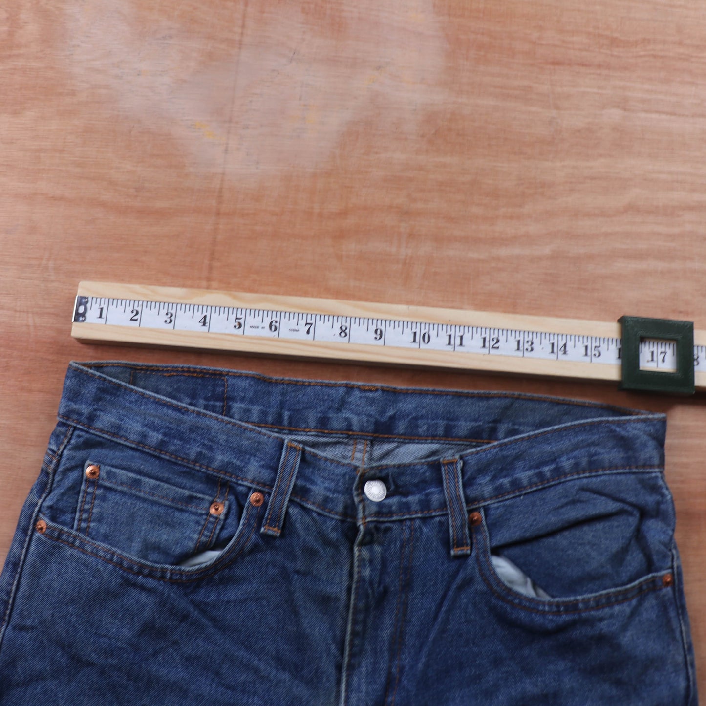 Levi's 516 Red Tab W34 L31 Straight Blue Denim Jeans
