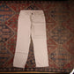 Lee W32 L27 Straight Leg Beige Denim Jeans