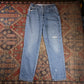 Lee W30 L30 Straight Leg Relaxed Fit Classic Ripped Style Blue Denim Jeans